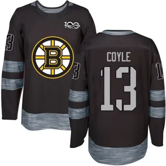 Men's Charlie Coyle Boston Bruins 1917-2017 100th Anniversary Jersey - Black Authentic