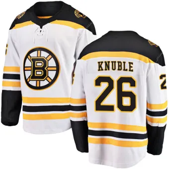 Men's Mike Knuble Boston Bruins Away Jersey - White Breakaway