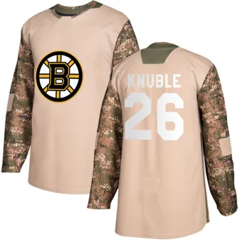 Men's Mike Knuble Boston Bruins Veterans Day Practice Jersey - Camo Authentic