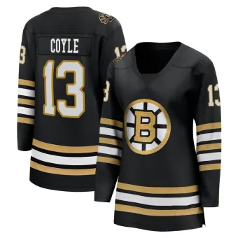 Women's Charlie Coyle Boston Bruins 100th Anniversary Premier Jersey - Black Breakaway