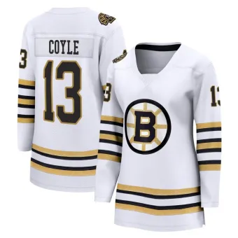 Women's Charlie Coyle Boston Bruins 100th Anniversary Premier Jersey - White Breakaway