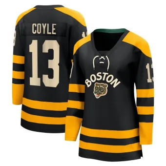 Women's Charlie Coyle Boston Bruins 2023 Winter Classic Jersey - Black Breakaway