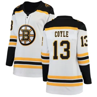 Women's Charlie Coyle Boston Bruins Away Jersey - White Breakaway