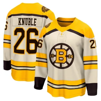 Youth Mike Knuble Boston Bruins 100th Anniversary Premier Jersey - Cream Breakaway